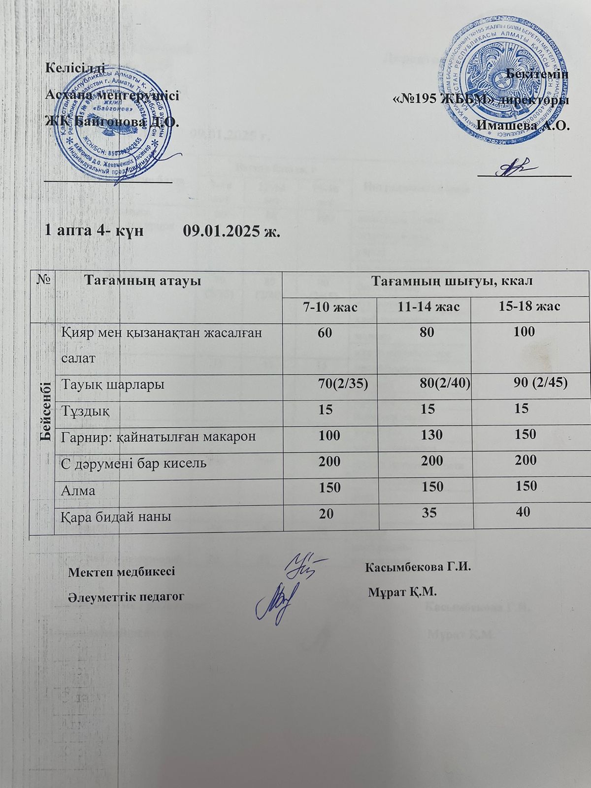 1 апта/ 1 неделя